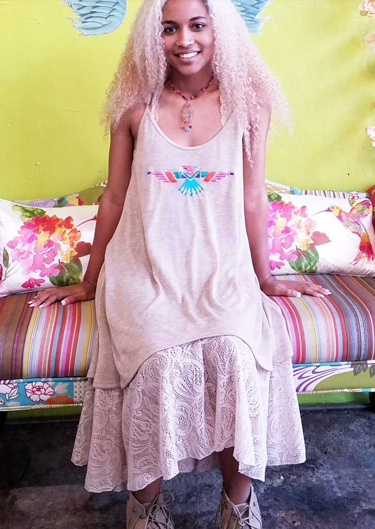 Vintage Dreams Gypsy Moon Lace High low Lace Dress SnowyLove